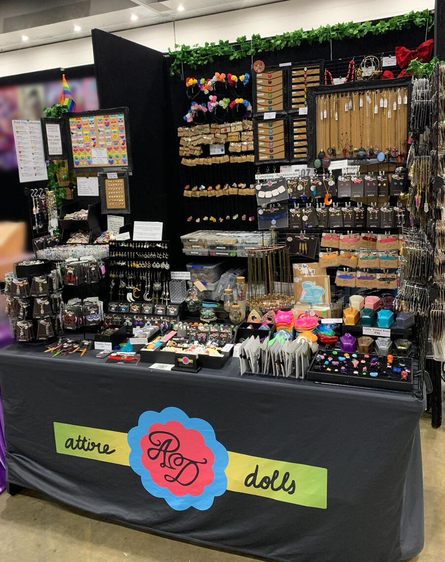 Table and backboard full display for Animaga in August.